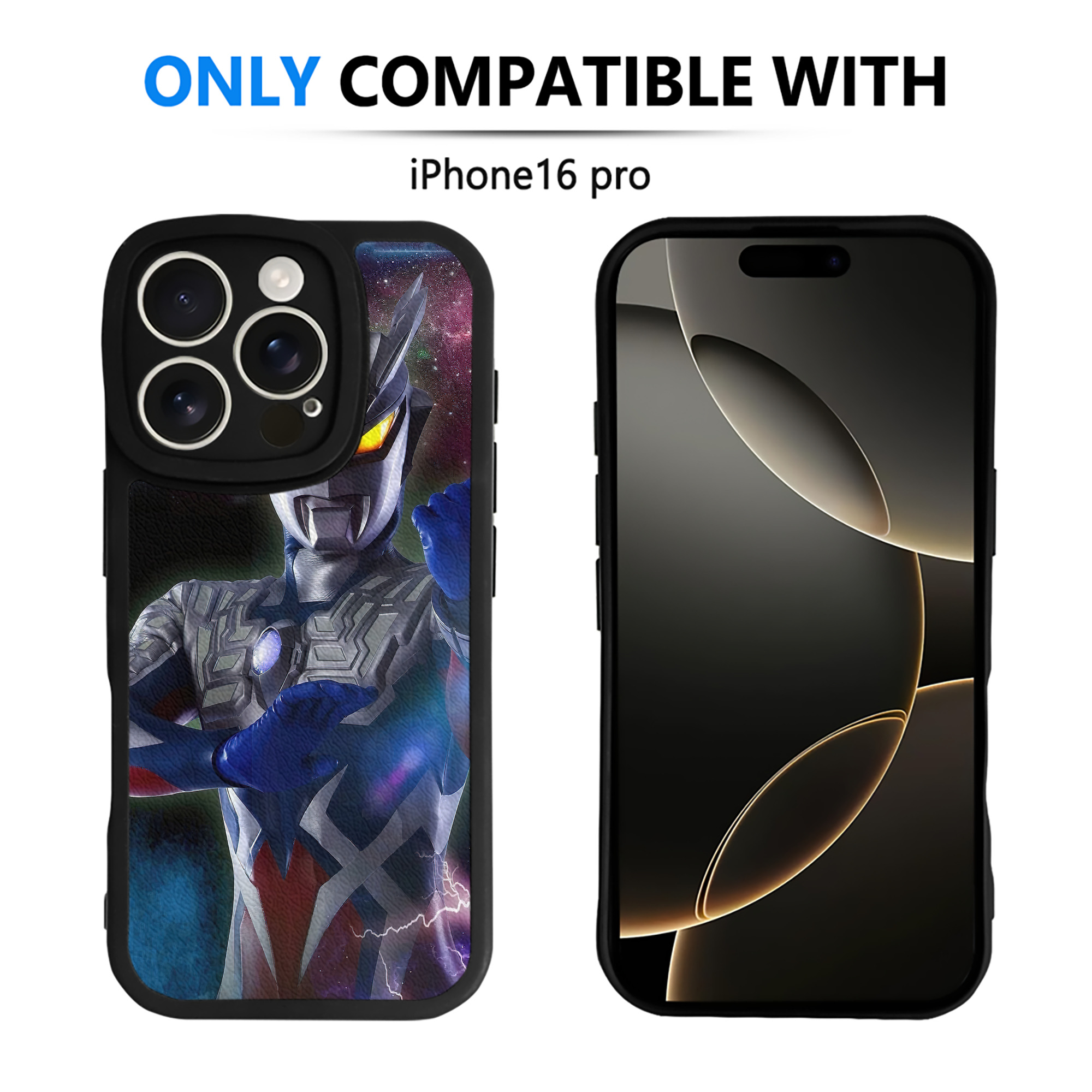 （画像用） ウルトラマン Ultraman 【iPhone 16シリーズ対応】シリコンスマホケース（レザー調） 材質：シリコン